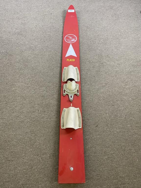 Wooden Hummingbird Slalom Water Ski: made in Trumansburg, NY.