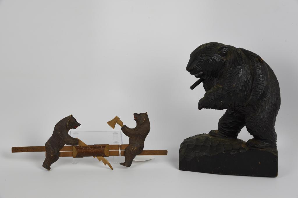 Black Forest Style Bear Carvings (1 of 4)