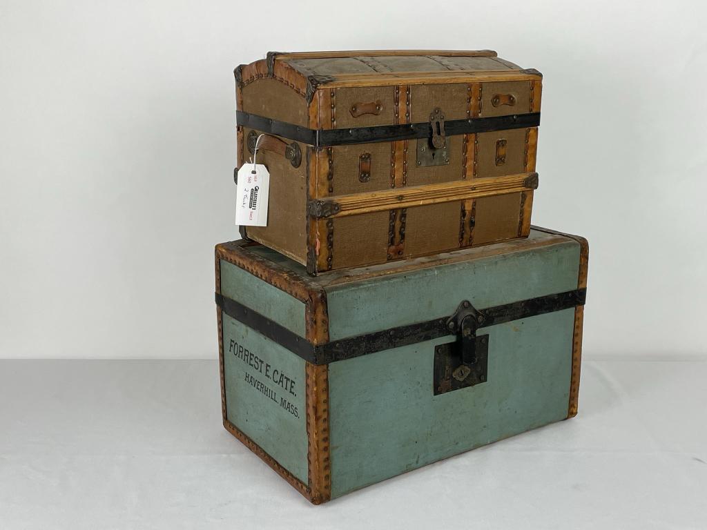 2 Small Antique Trunks (1 of 5)