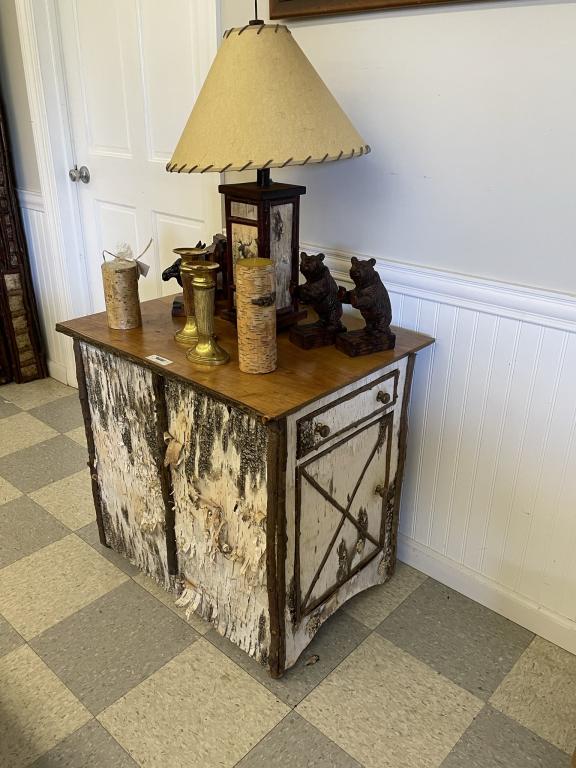 Adirondack Cabinet, Table Lamp & Accessories (1 of 10)
