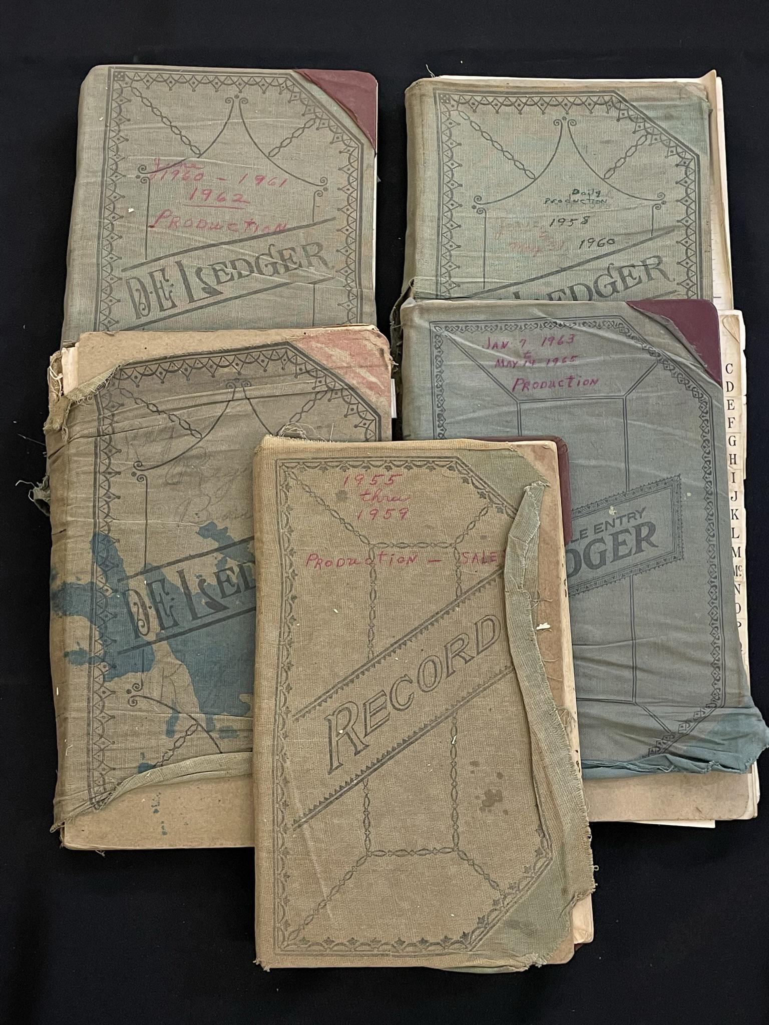 Rare Creek Chub Office Ledgers (1 of 4)