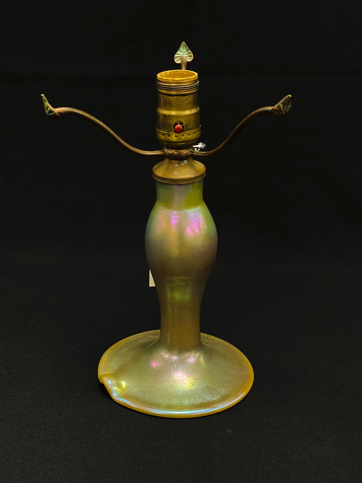 L.C. Tiffany Favrile Glass Lamp Base (1 of 5)