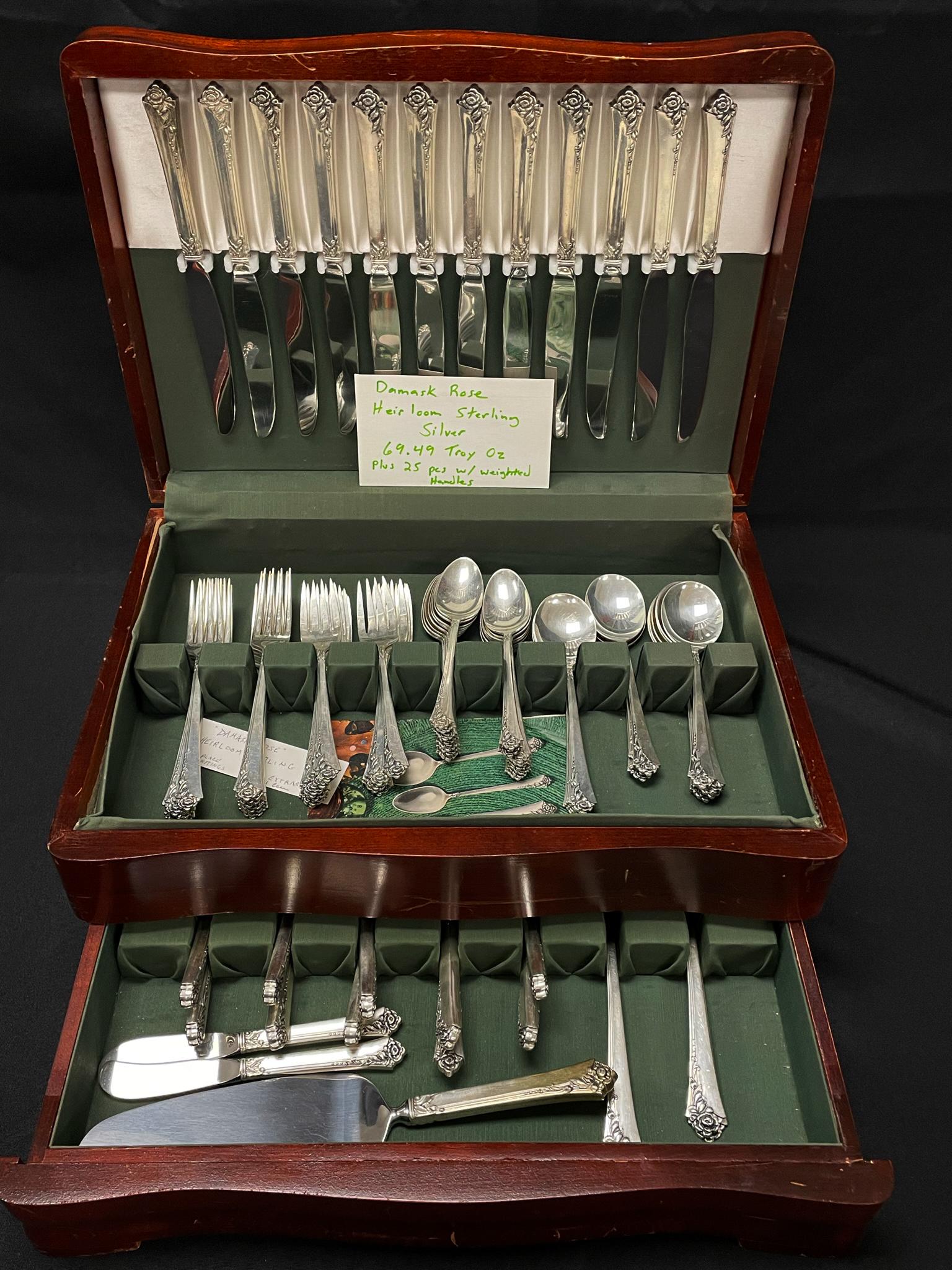 Sterling Silver Flatware - 69.49 troy oz (1 of 6)