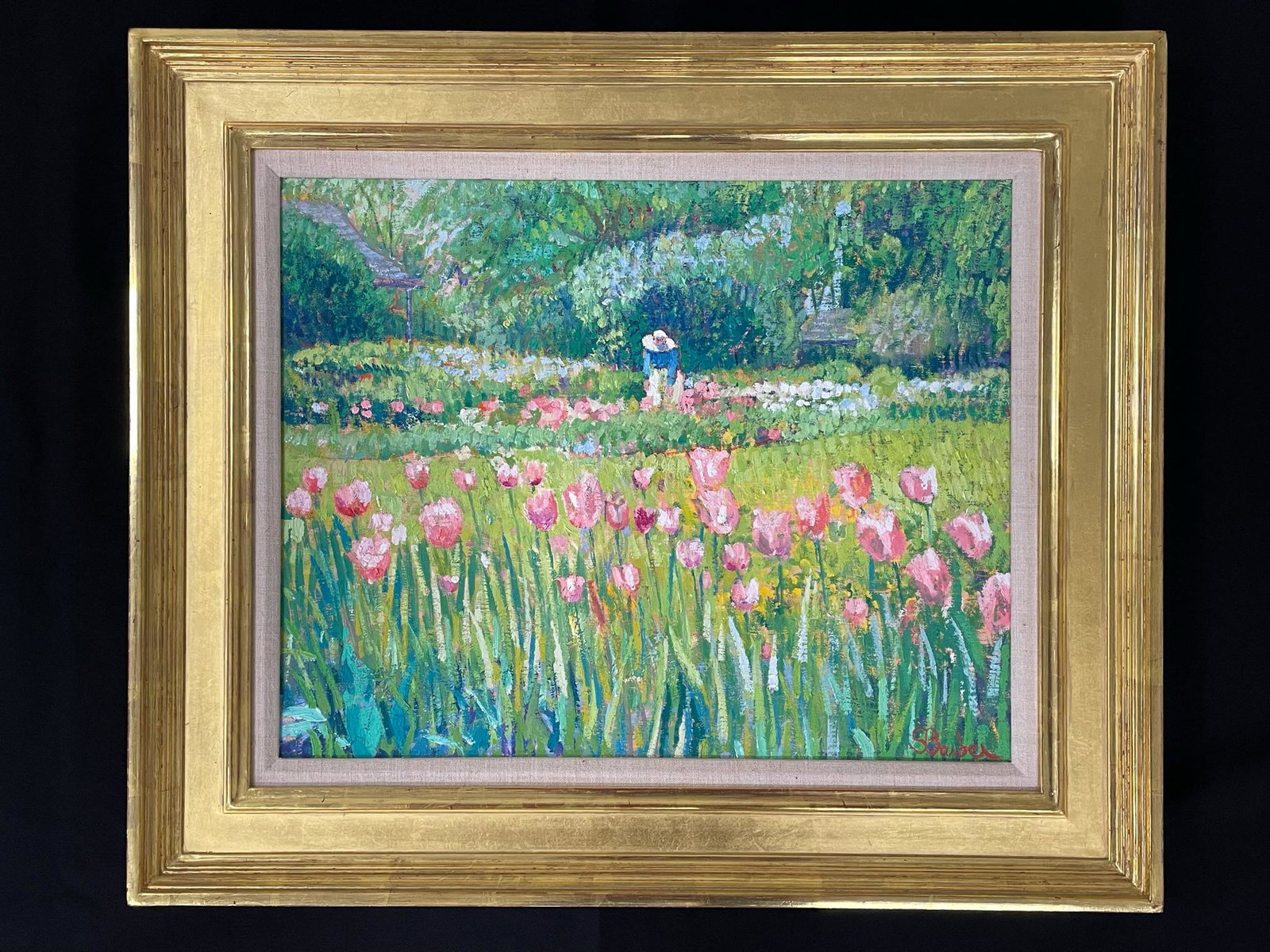 Sam Barber "Windsor Farms" Impressionist Painting (1 of 5)