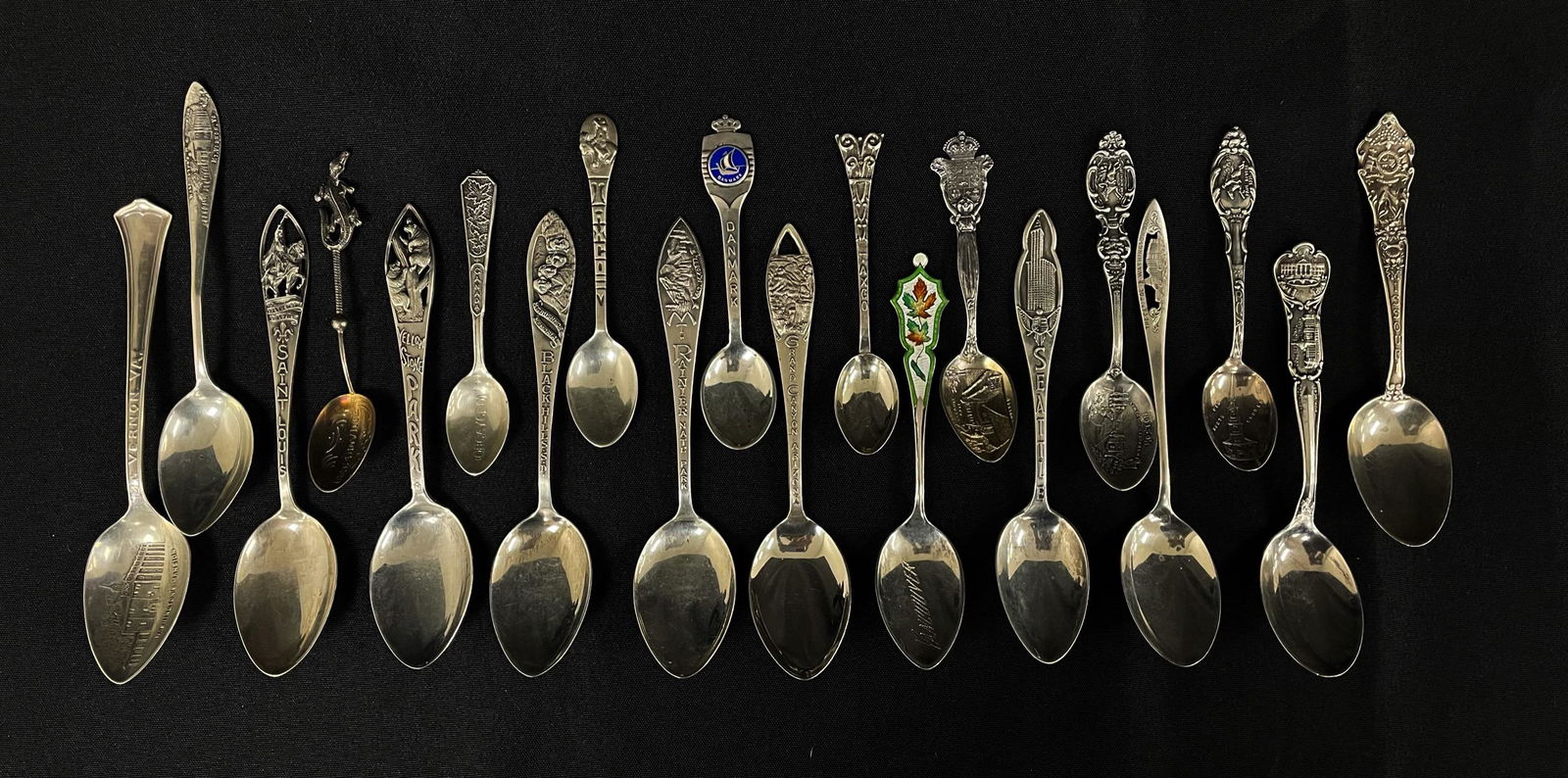 Sterling Silver Souvenir Spoons - 9.83 Troy oz (1 of 3)