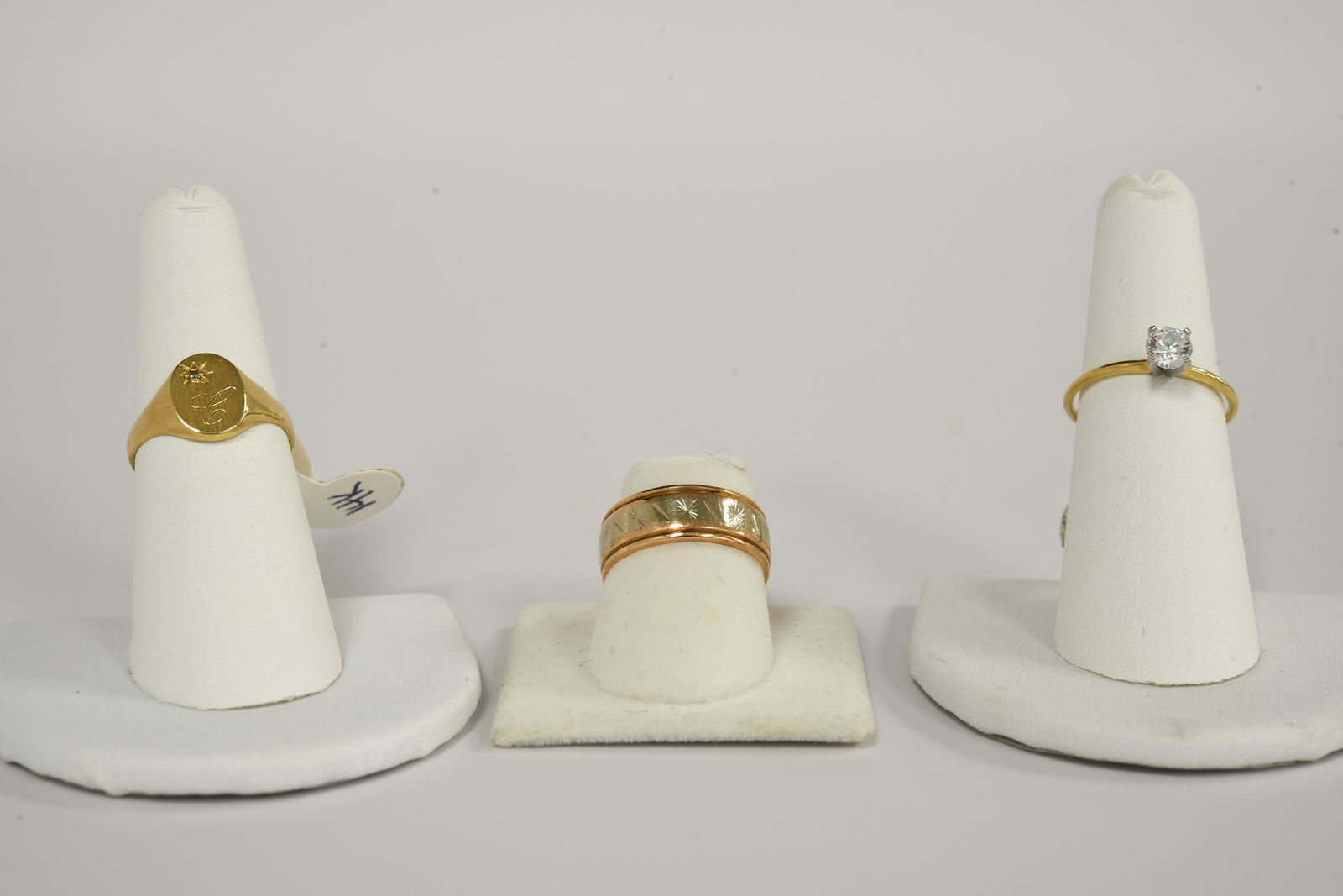 Three 14kt Gold Rings - 6.7 dwt (1 of 4)