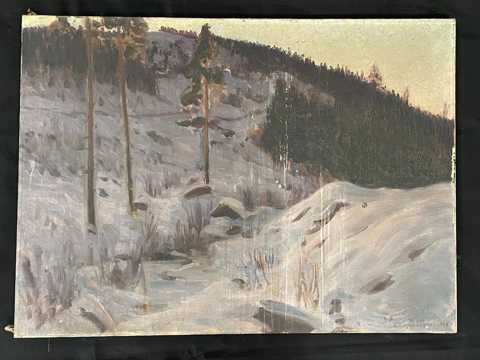Anshelm Schultzberg 1904 Winter Oil on Canvas (1 of 4)
