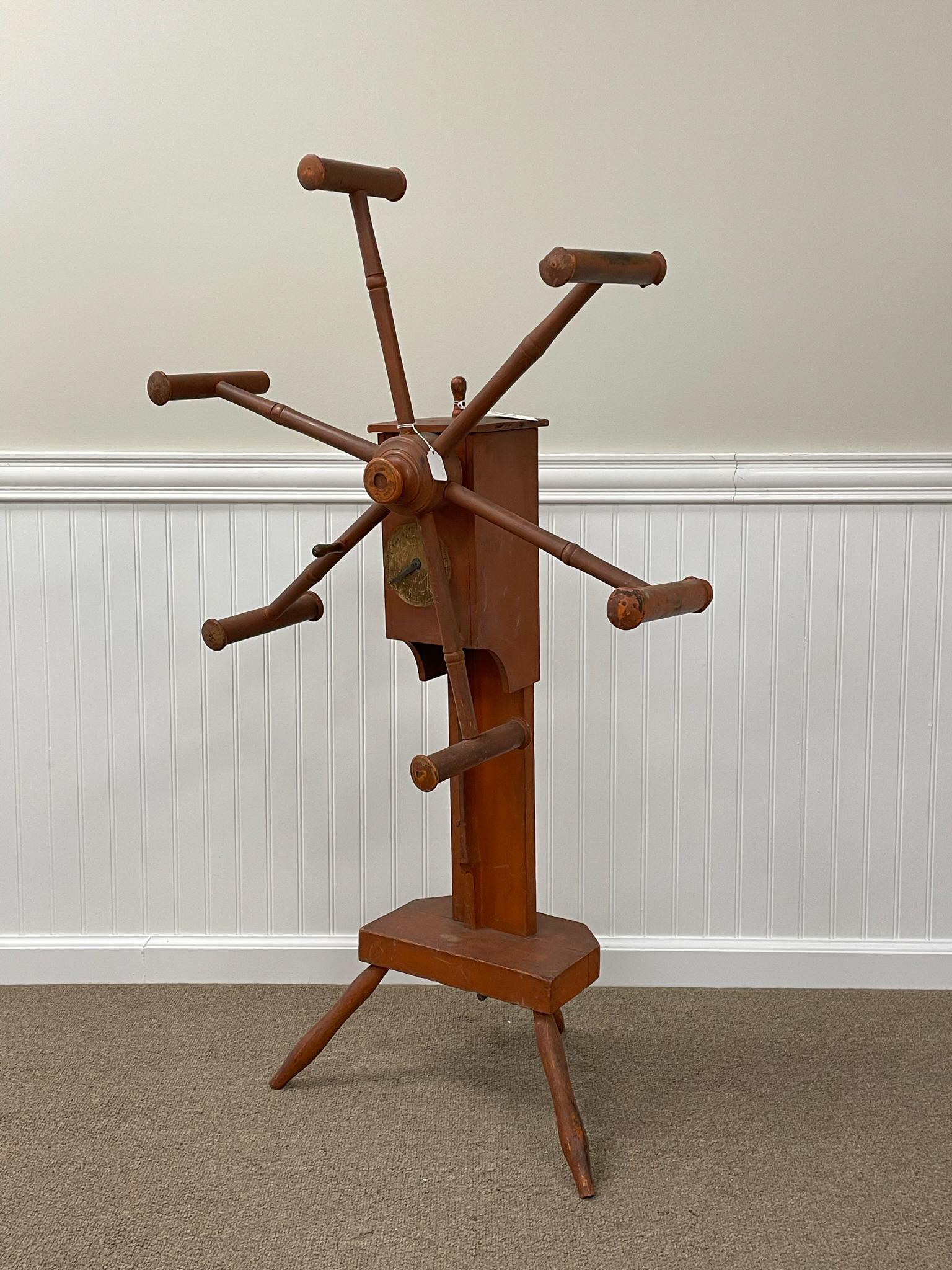 Country Yarn Winder in Salmon Colored Paint (1 of 4)