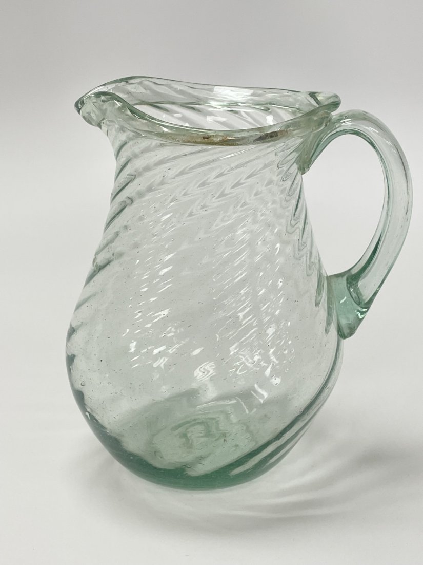 Redford / Redwood Glass Hand Blown Tavern Pitcher (1 of 5)