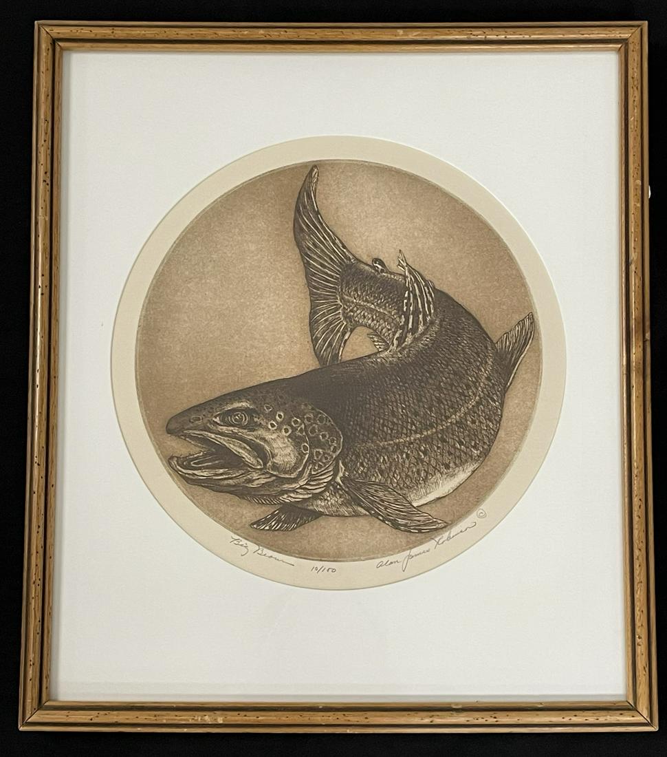 Vintage A.J. Robinson Etching (1 of 4)