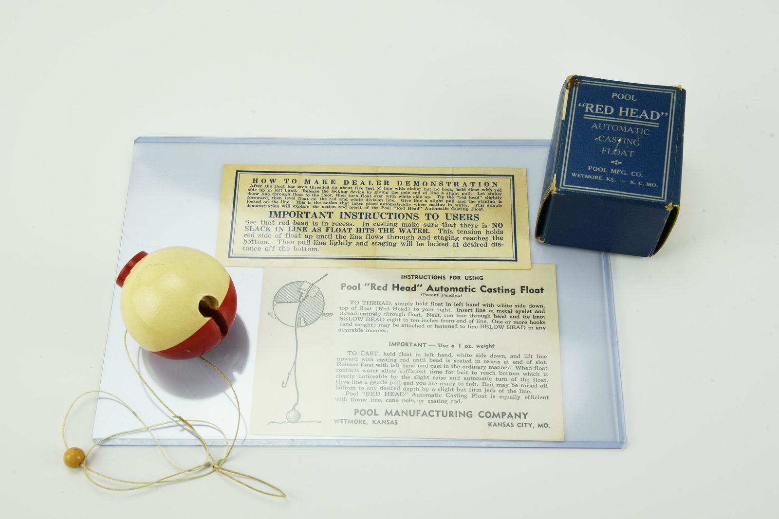 "Red Head" Automatic Casting Float (1 of 4)