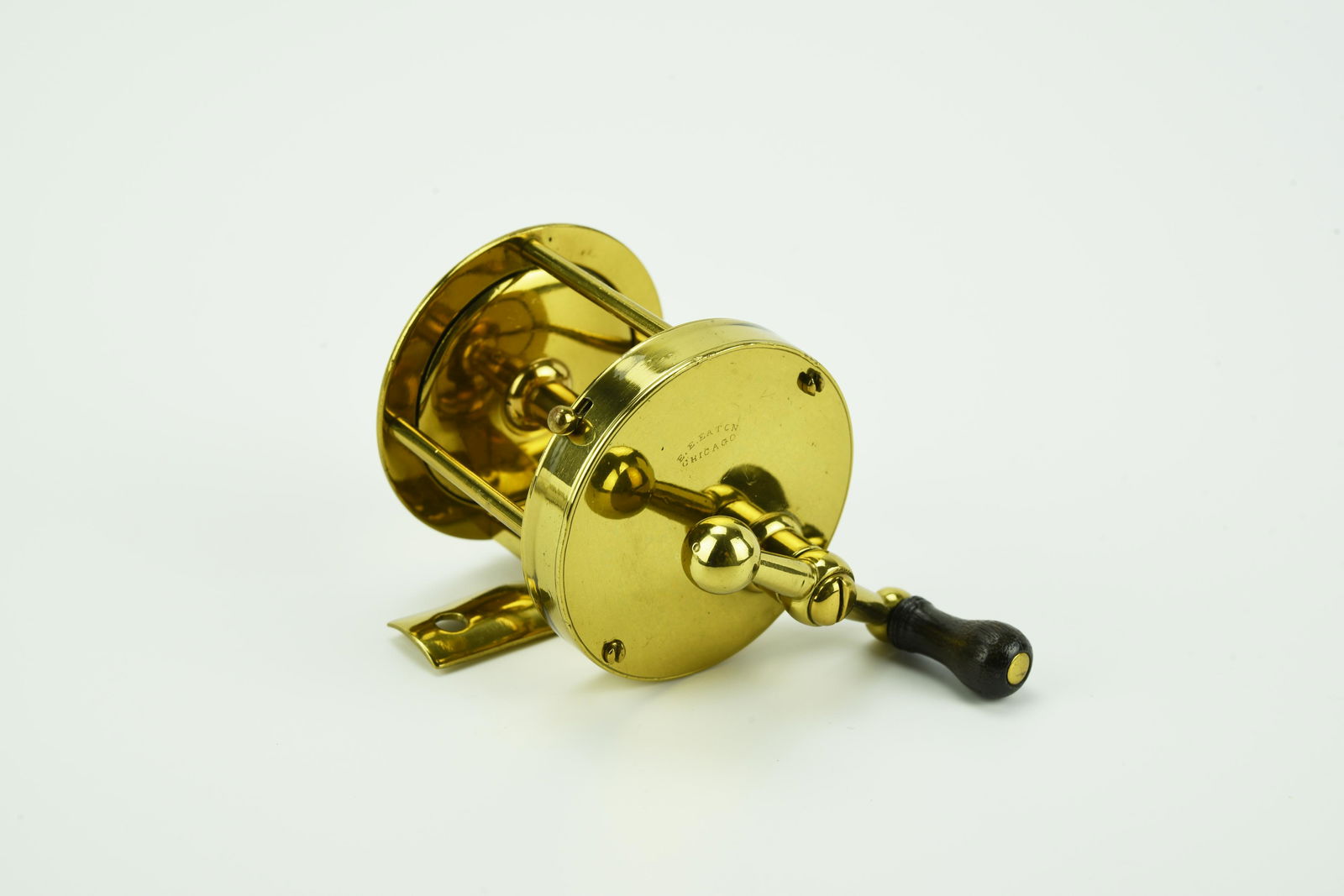 Brass E.E. Eaton Ball Handle Reel (1 of 3)