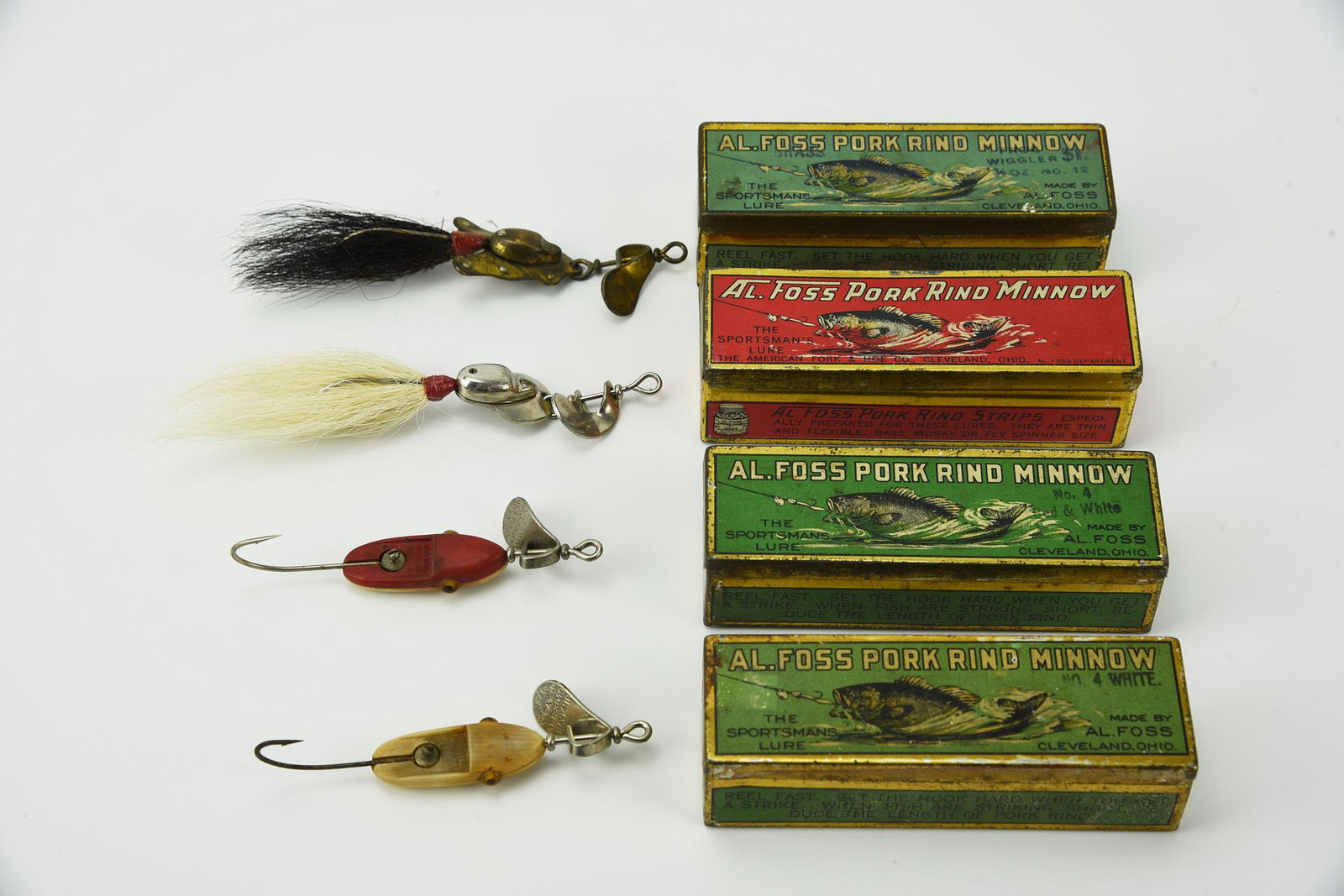 4 Al Foss Tin Lure Boxes (1 of 1)