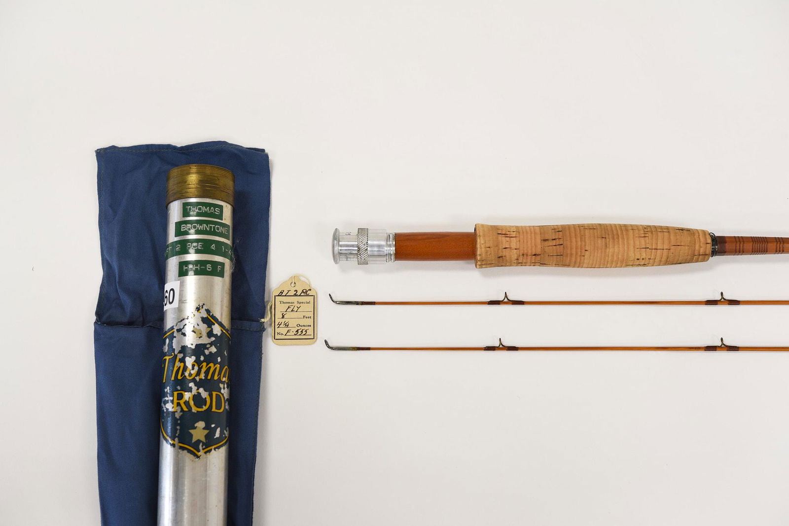 Excellent 8' F. E. Thomas "Browntone Special" Fly (1 of 5)