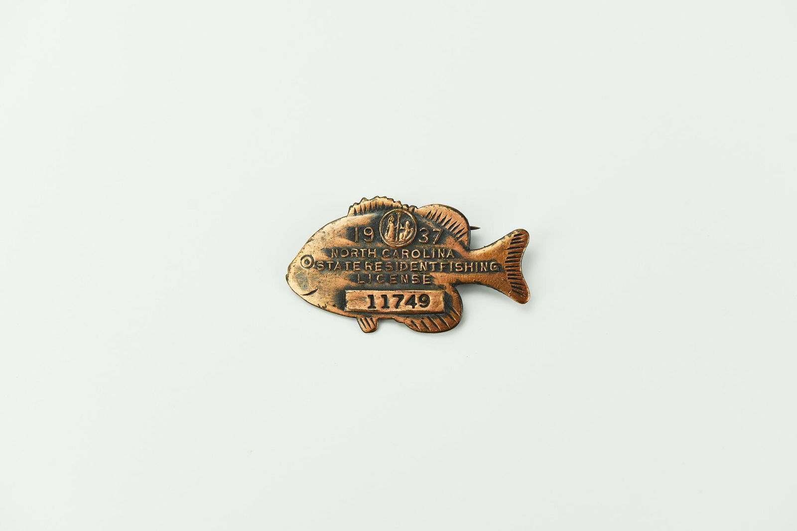 1937 Fishing License Badge (1 of 2)