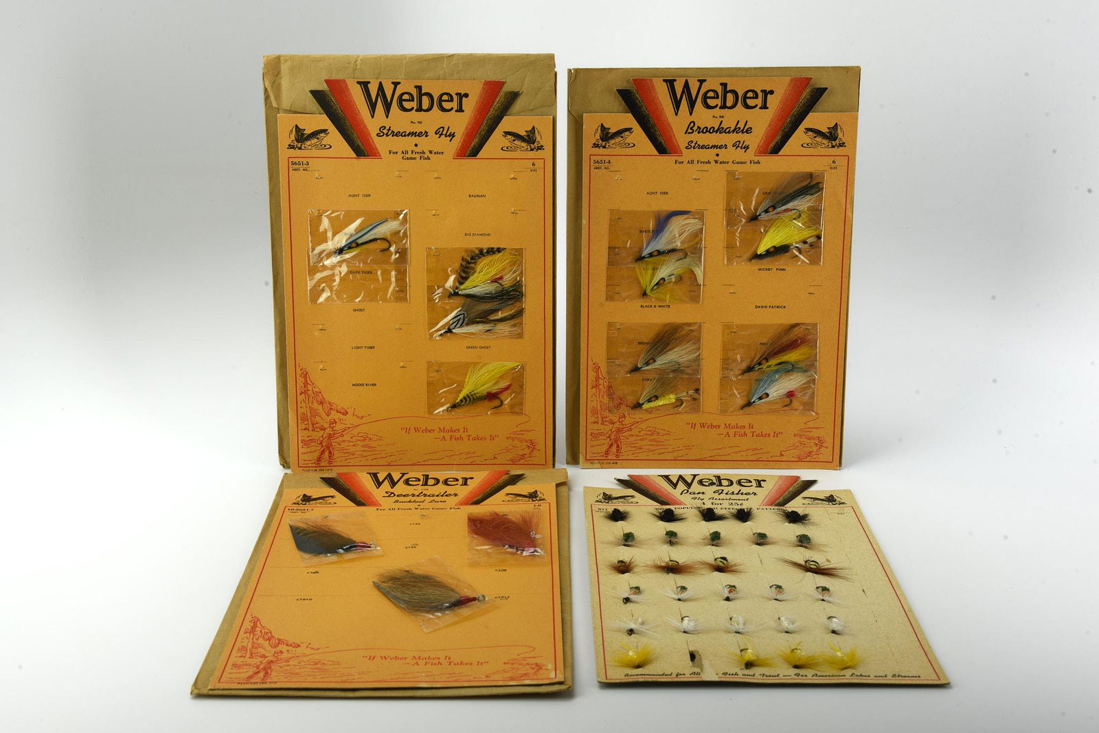 4 Weber Flyrod Dealer Cards (1 of 5)