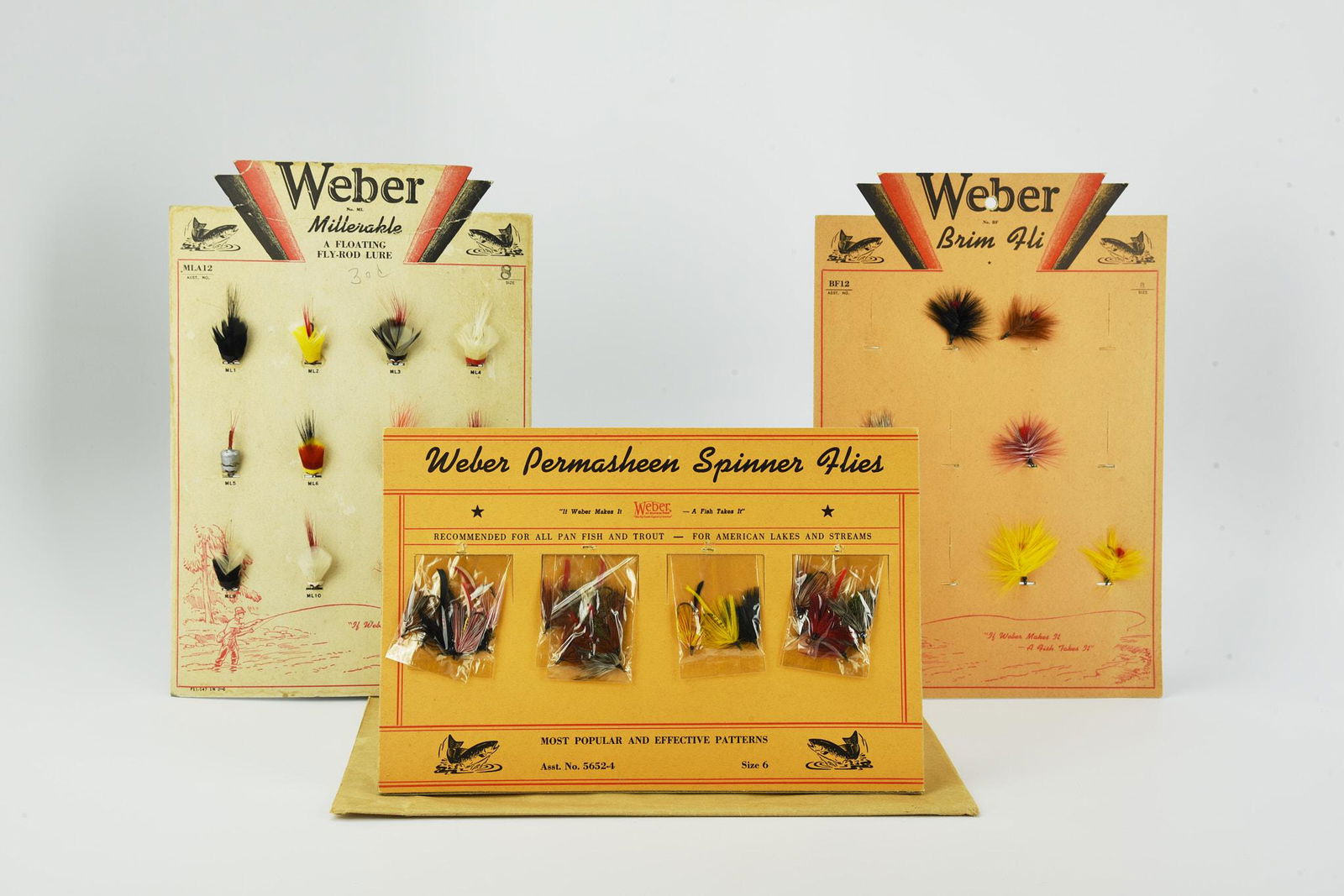 3 Weber Flyrod Dealer Cards (1 of 4)