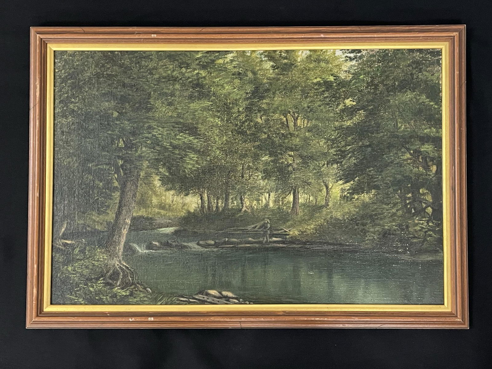 Original Angling Oil on Board (1 of 3)