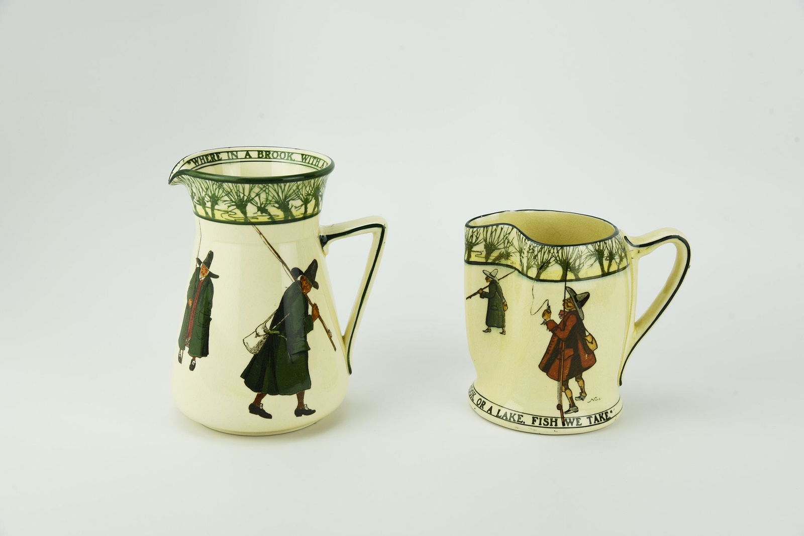 2 Isaac Walton Ware Pitchers (1 of 4)