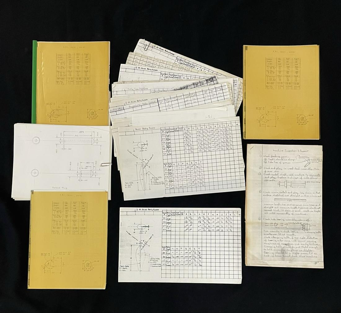 Bagley Factory Production Paperwork (1 of 4)