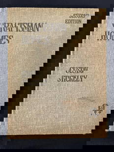 Gustav Stickley Craftsman Homes Hardcover Book: second edition. Dated 1909. Filled with illustrations. 205 pages.