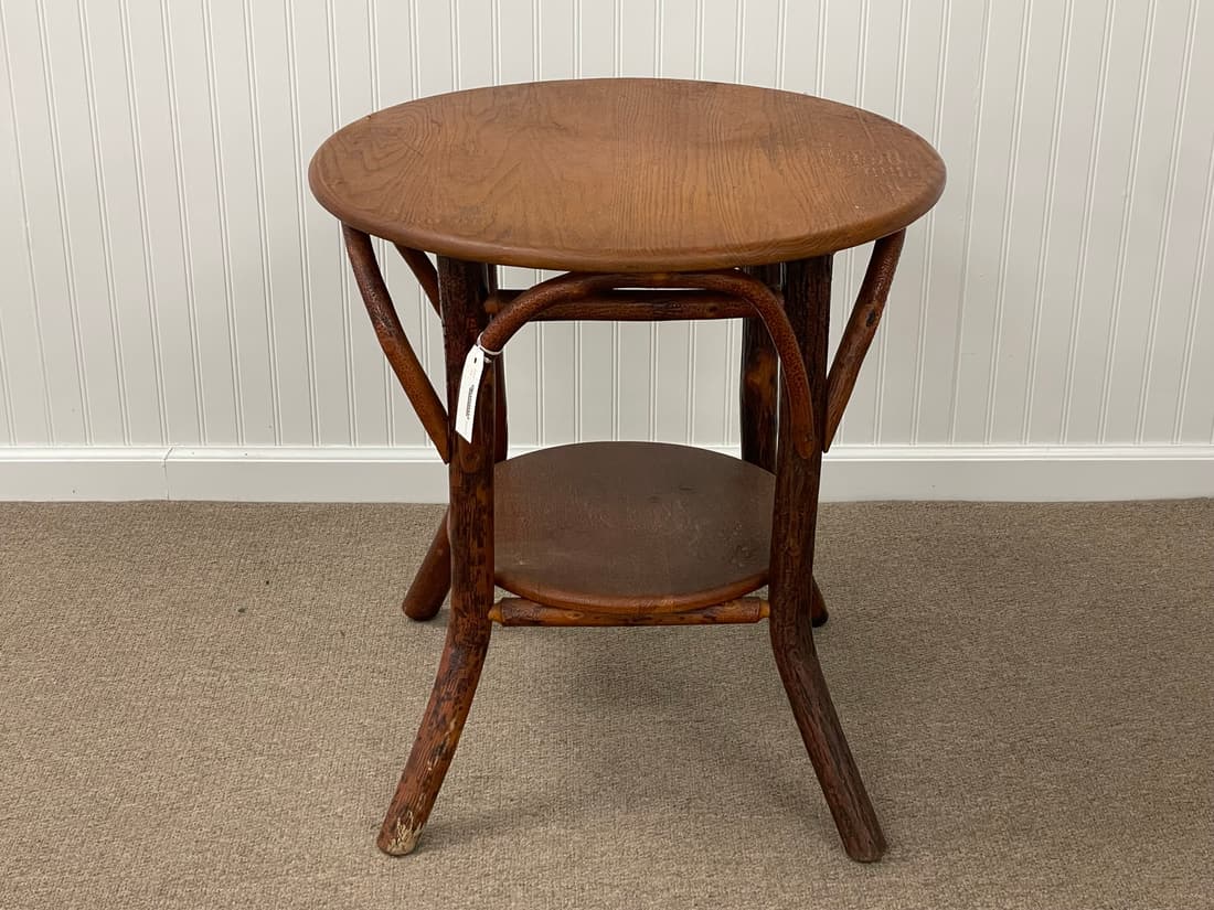 Old Hickory Drink Table w/ Lower Shelf (1 of 4)