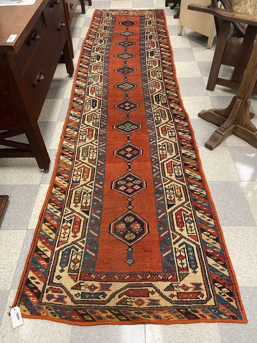 Wool Oriental Runner Rug - 12' x 38" wide (1 of 7)