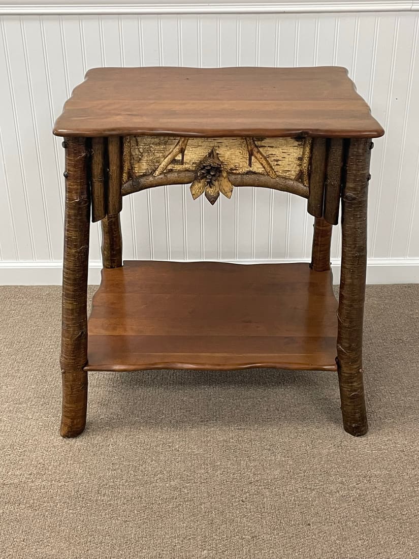 Adirondack Cherry End Stand by Unique Woodworks (1 of 7)