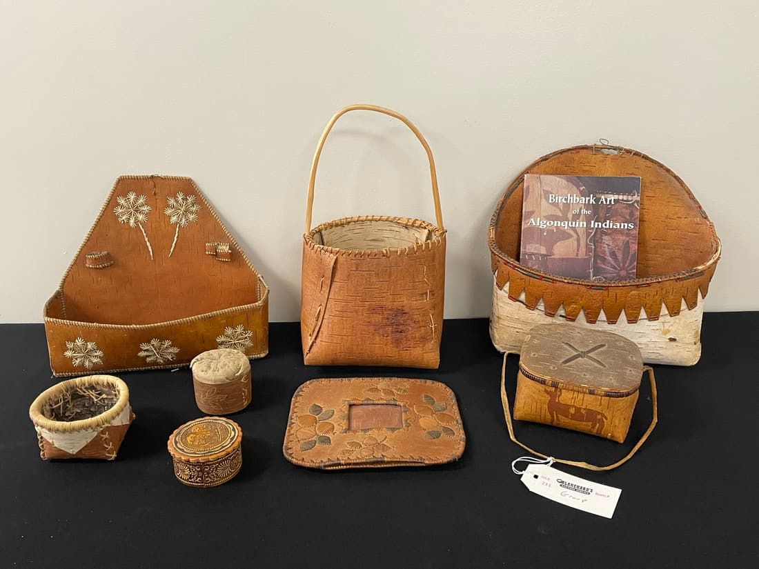 Algonquin Indian Birch Bark Decorative Accessories (1 of 4)