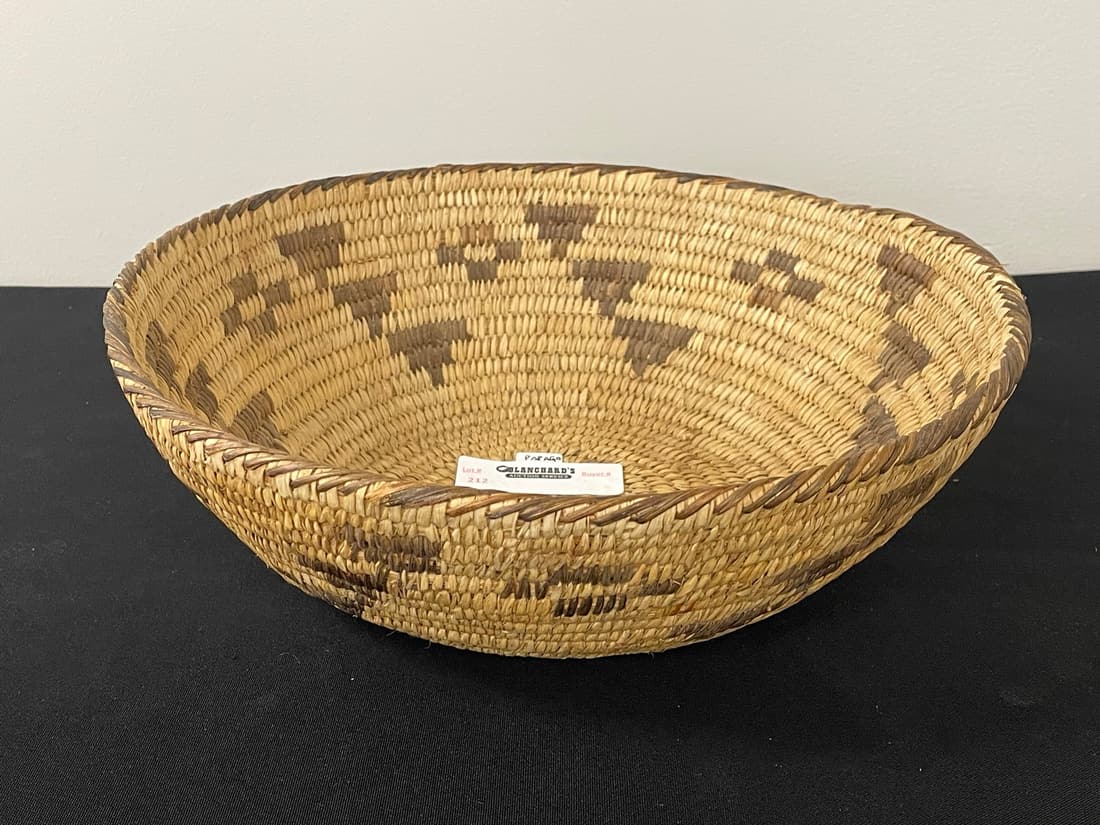 Native American Papago Coil Basket (1 of 5)