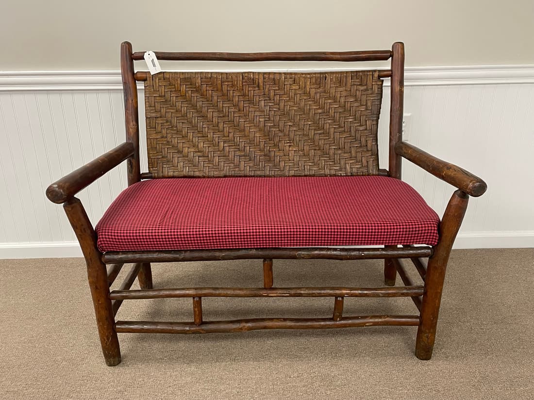 Old Hickory Settee Auction