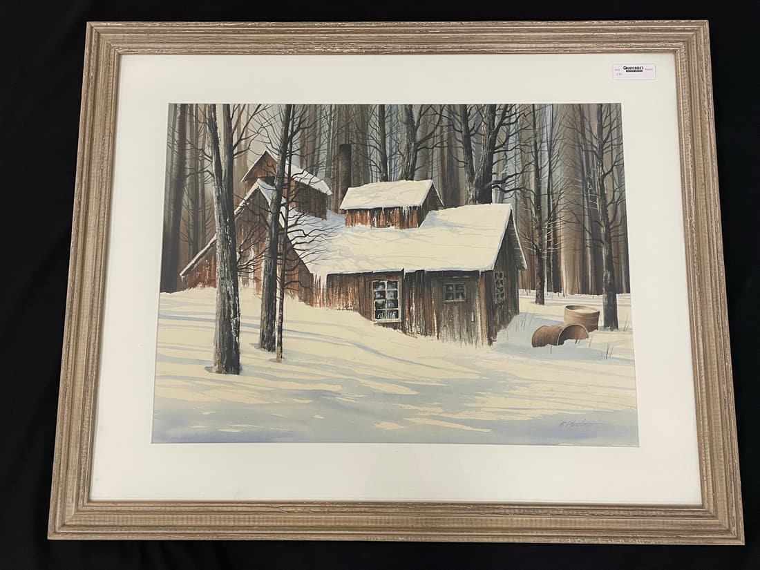 Robert Plumb Original Watercolor of Sugar House (1 of 4)