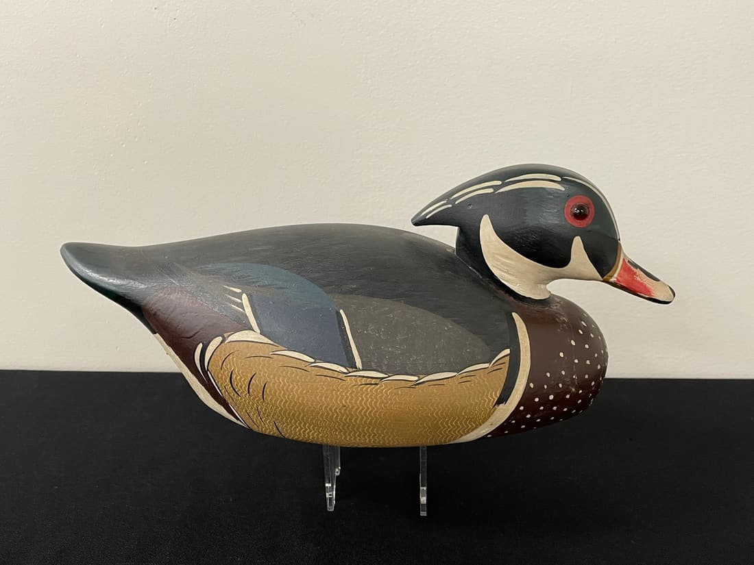 Ken Harris Drake Wood Duck Decoy Auction