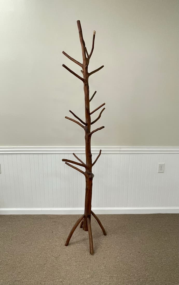 Tree Form Rustic Coat Tree Auction