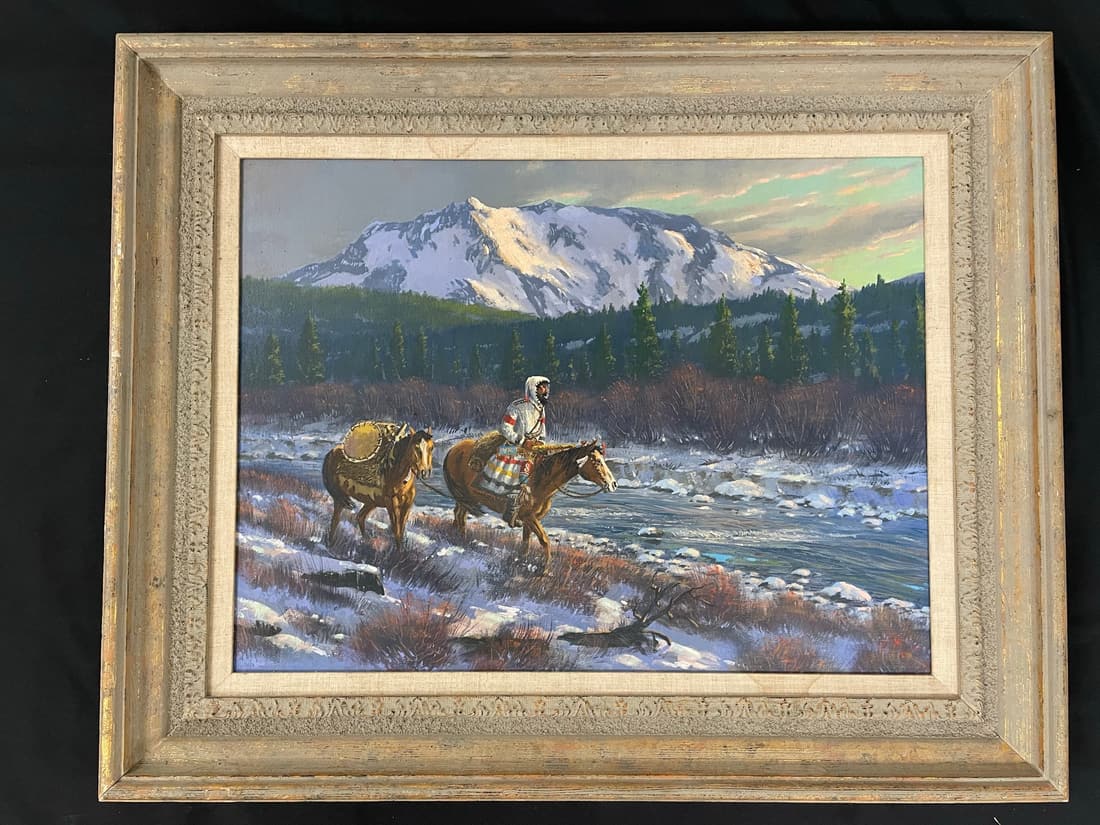 Robert Sleicher Oil Painting with Horses (1 of 5)