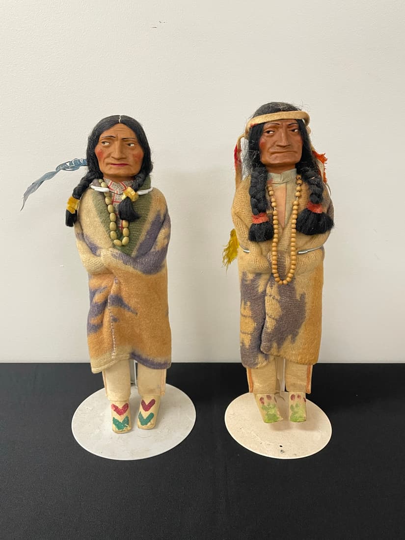 Pair of Skookum Indian Dolls (1 of 5)
