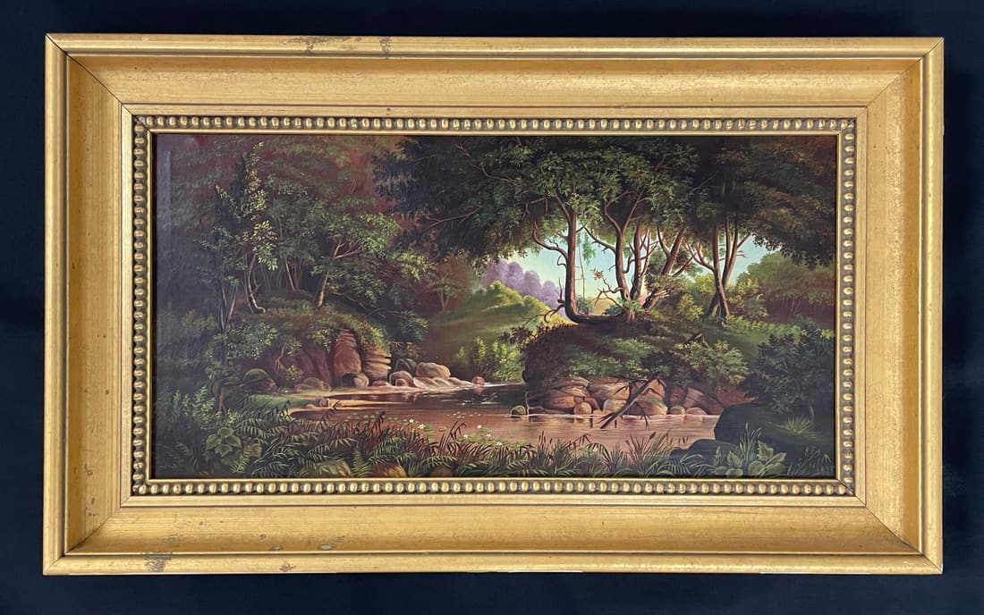 Summer Landscape Oil Painting late 1800s (1 of 5)