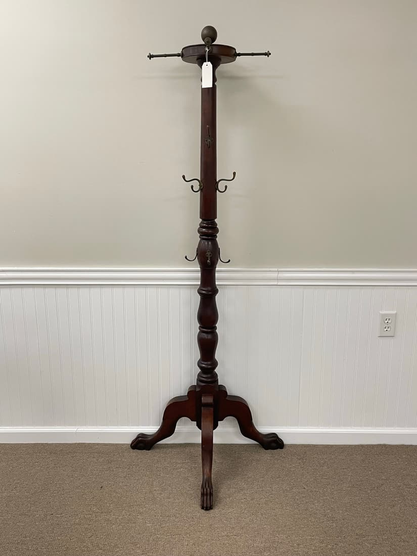 Antique Mahogany Coat Tree (1 of 6)