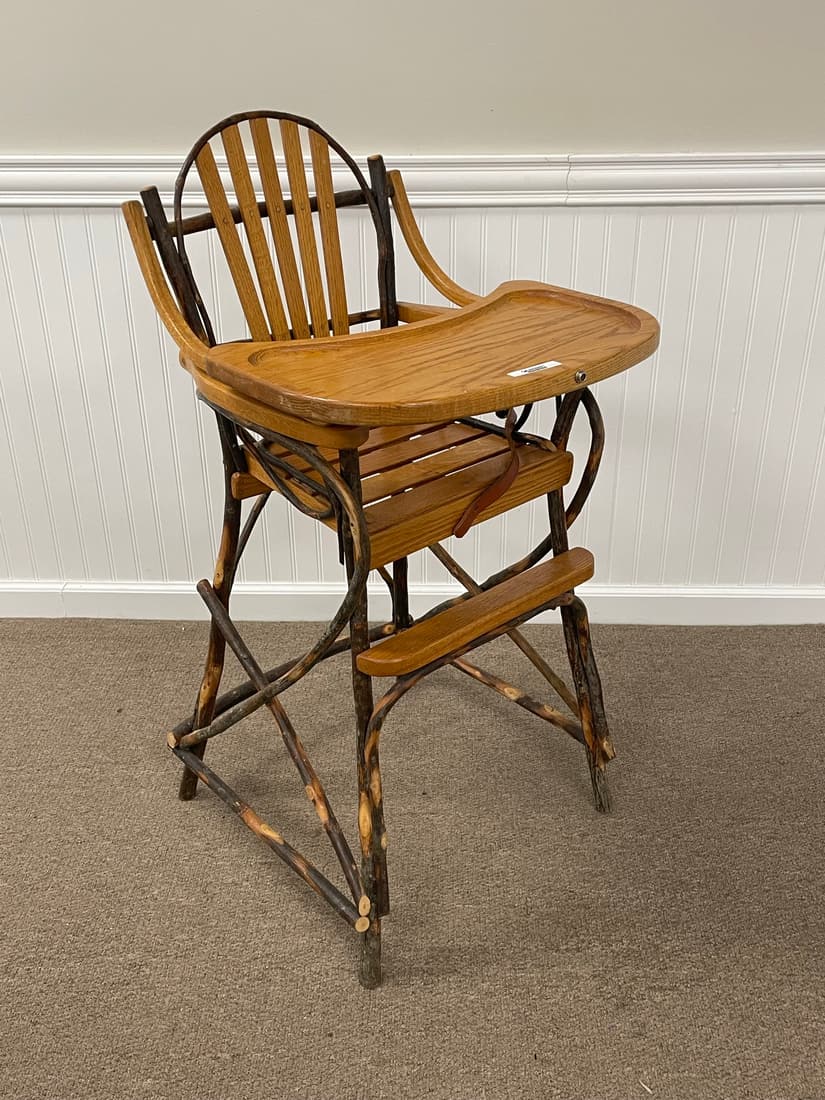 Modern Oak Amish High Chair (1 of 3)