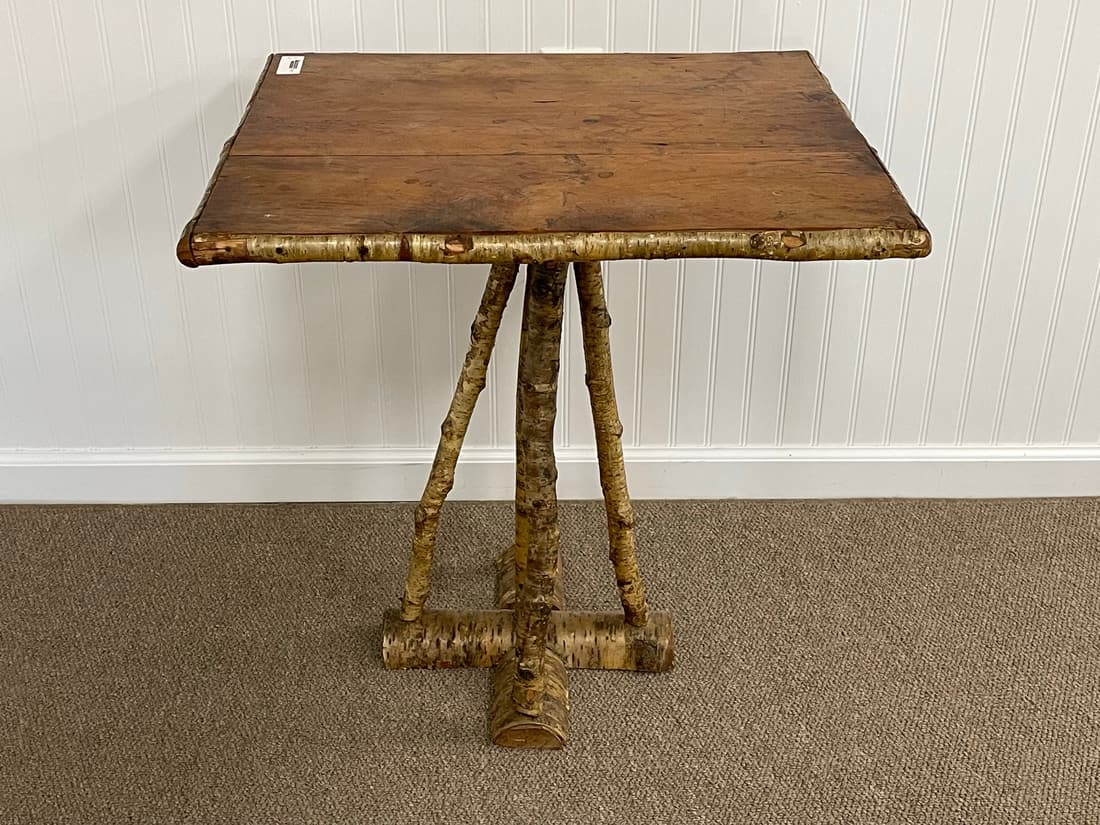 Adirondack Yellow Birch Rustic Stand (1 of 3)