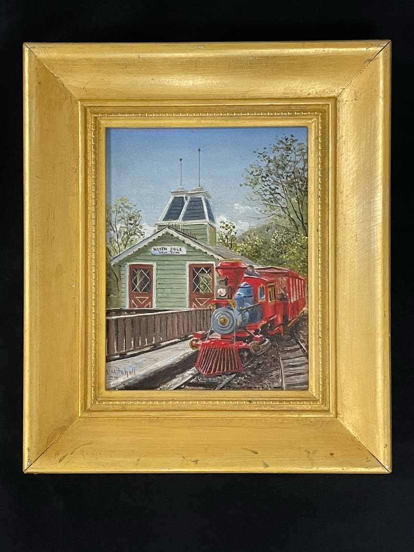 Bruce Mitchell Oil Painting of North Pole NY (1 of 5)