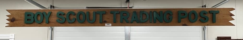 Boy Scout Trading Post Wooden Sign (1 of 3)
