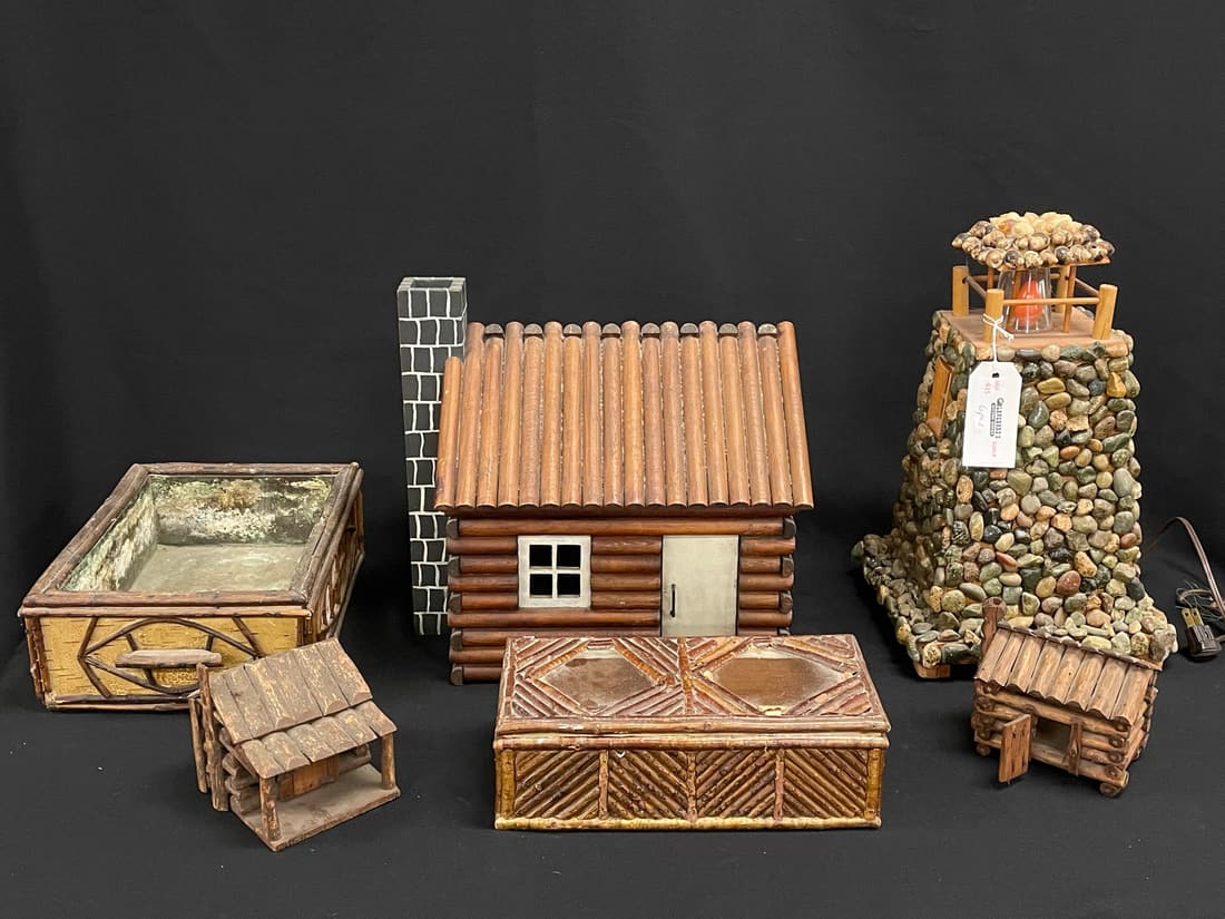 Log Cabin, Lighthouse & Adirondack Boxes (1 of 7)