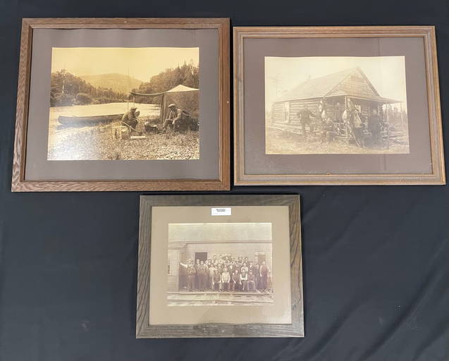 3 Enlarged Framed Adirondack Photos
