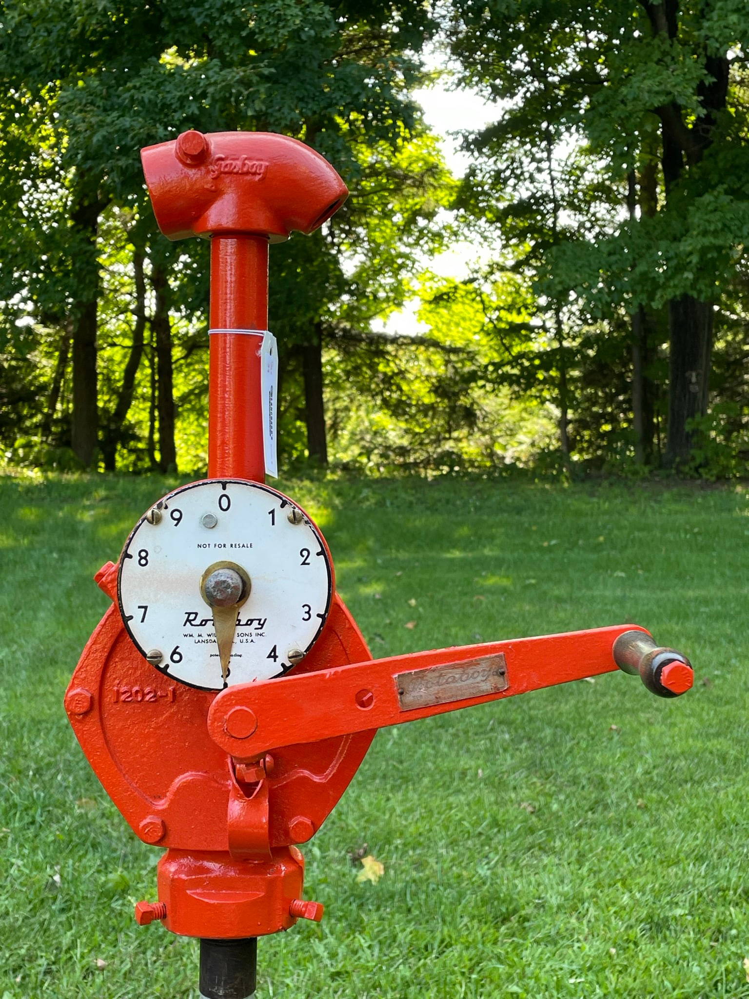 Rotoboy Gasboy Hand Crank Gas Pump Auction