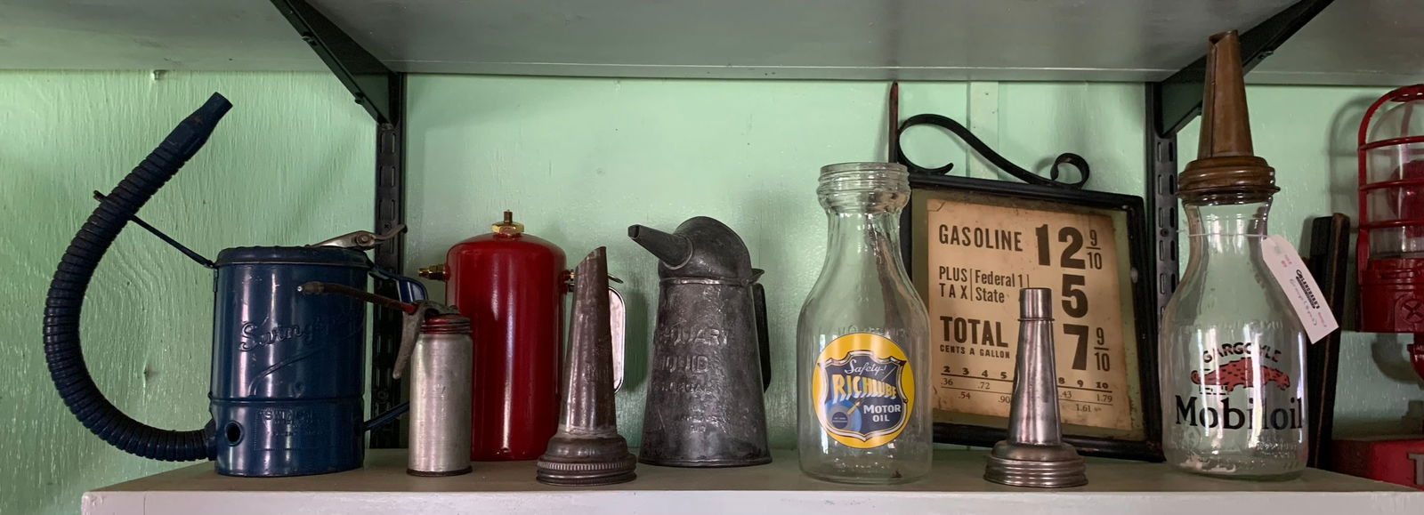 Oil Bottles and Gas Station Filling Cans (1 of 3)
