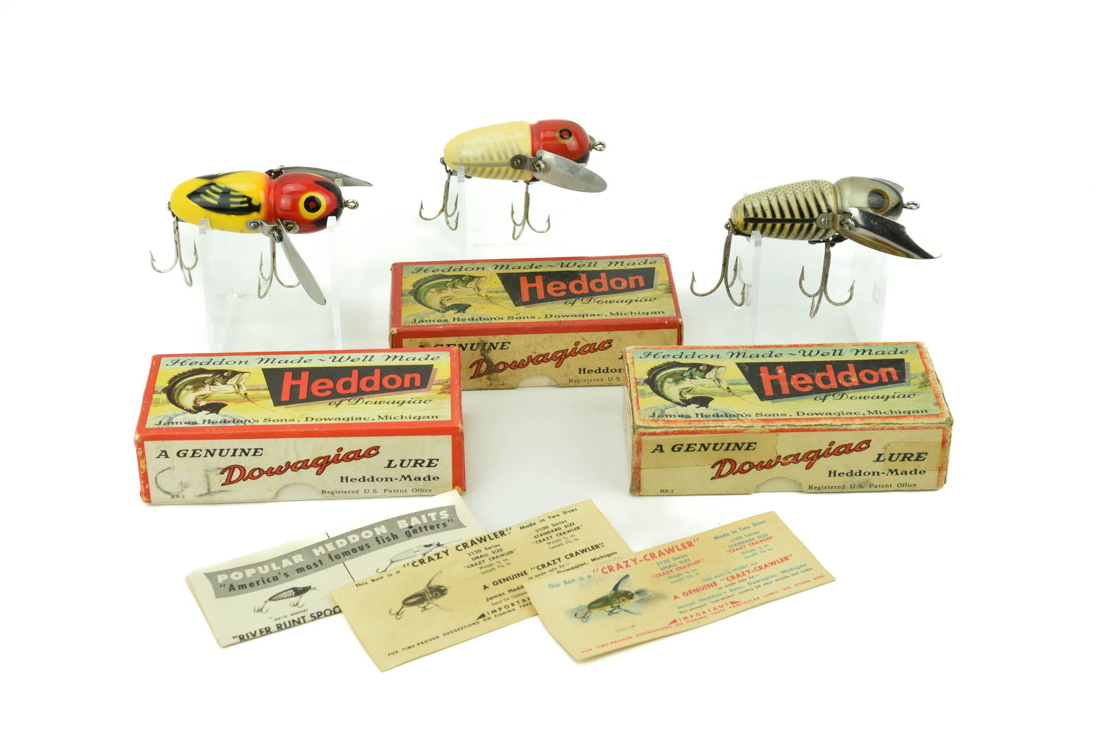 3 Heddon Crazy Crawlers (1 of 4)