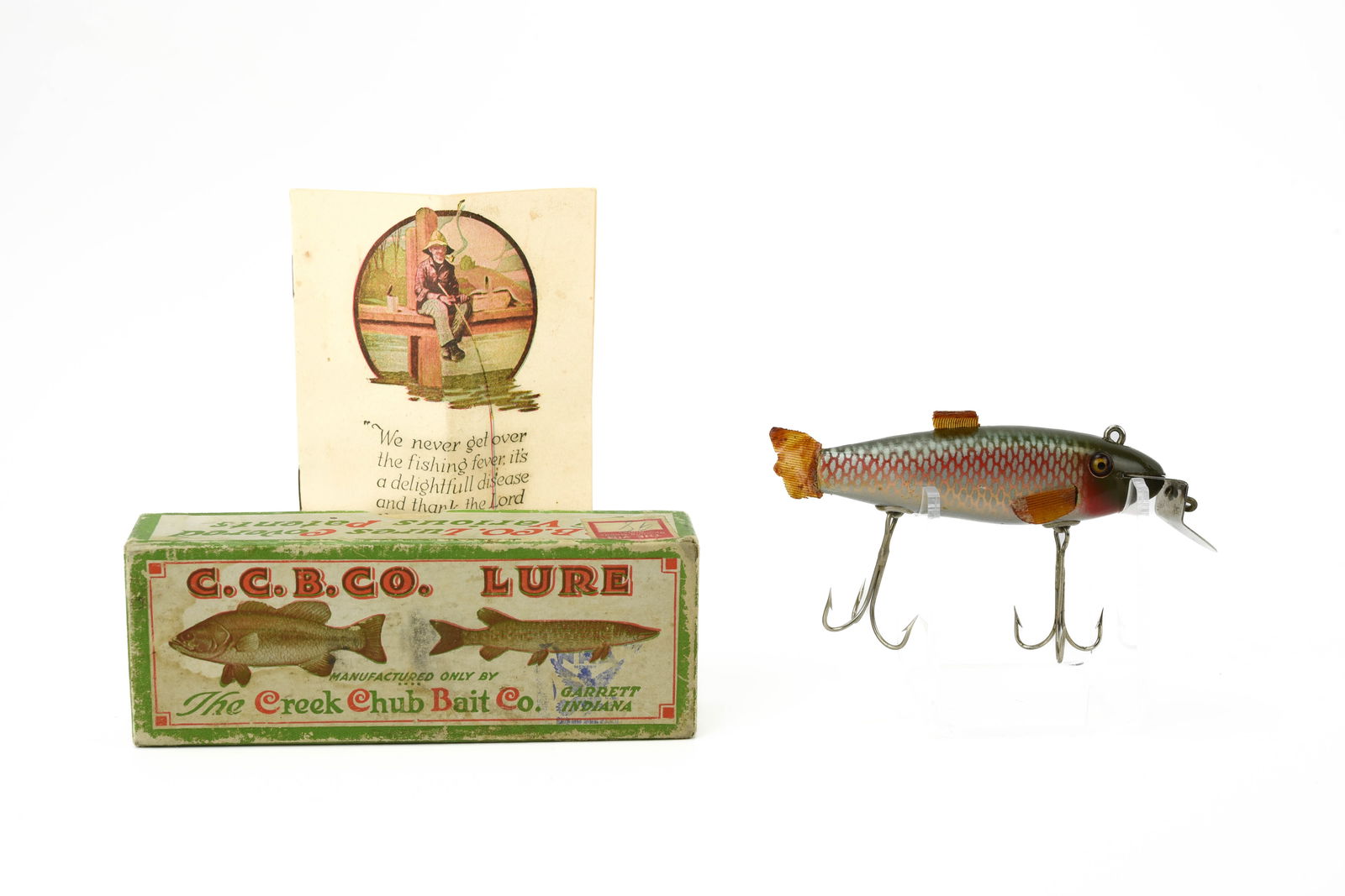 Fintail Shiner CREEKCHUB 1920年代 Creek Chub Fin Tail Shiner Lure