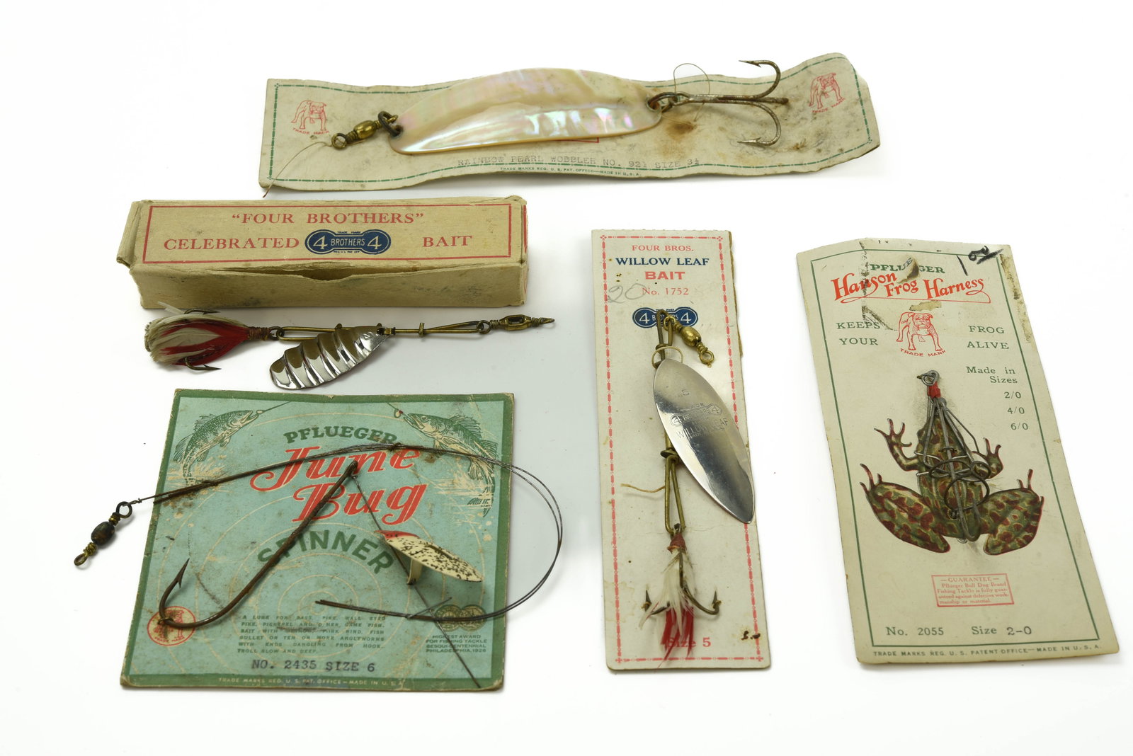 5 Pflueger Carded & Boxed Spinners (1 of 1)