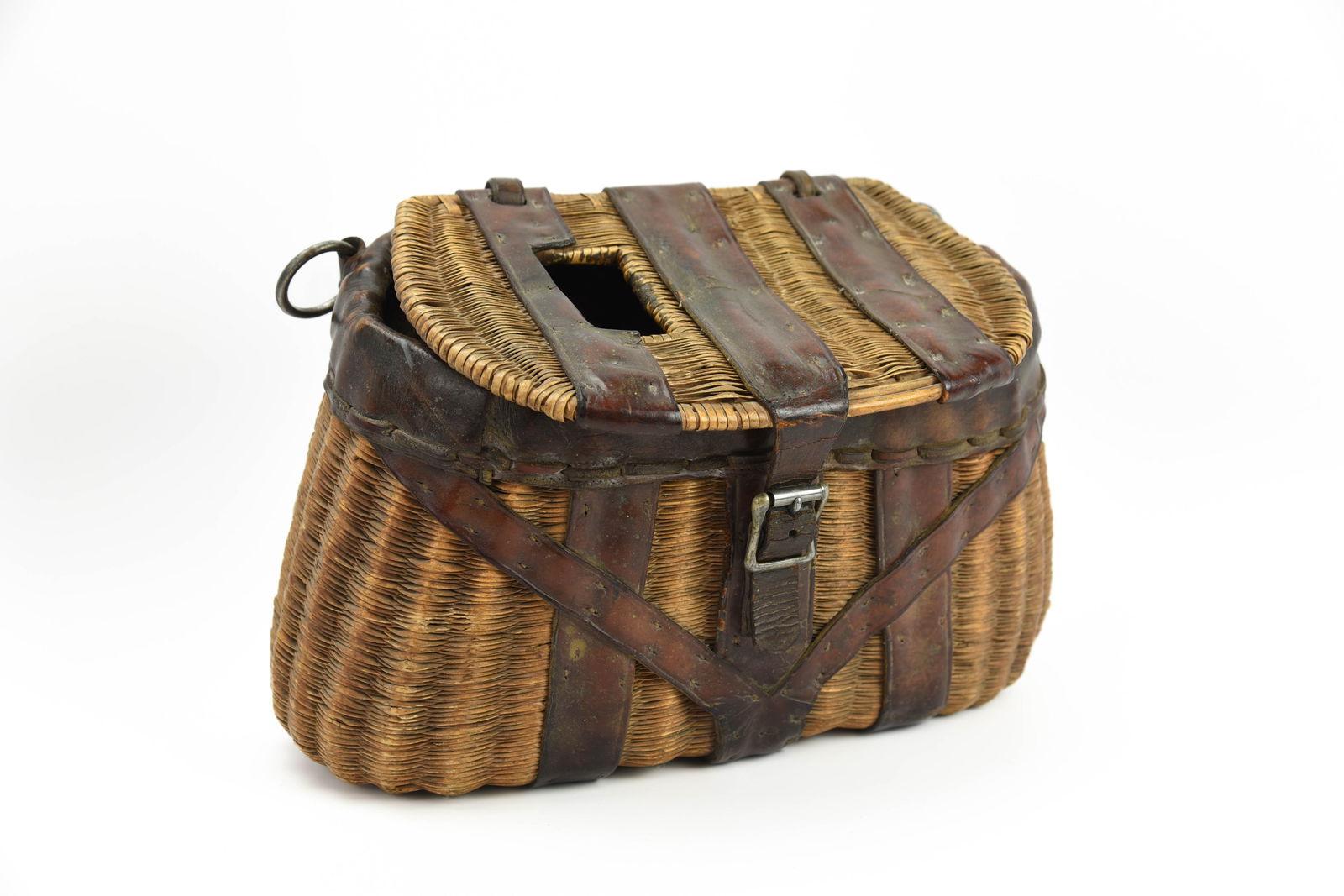 Rare "Haywood All American Frog Creel" (1 of 4)